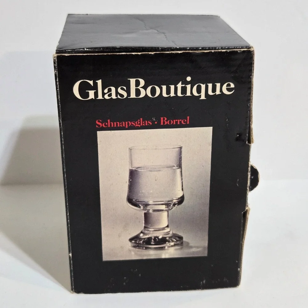 Set of 6 Schott Zwiesel GlasBoutique Cordial Glasses crystal Footed Germany Box